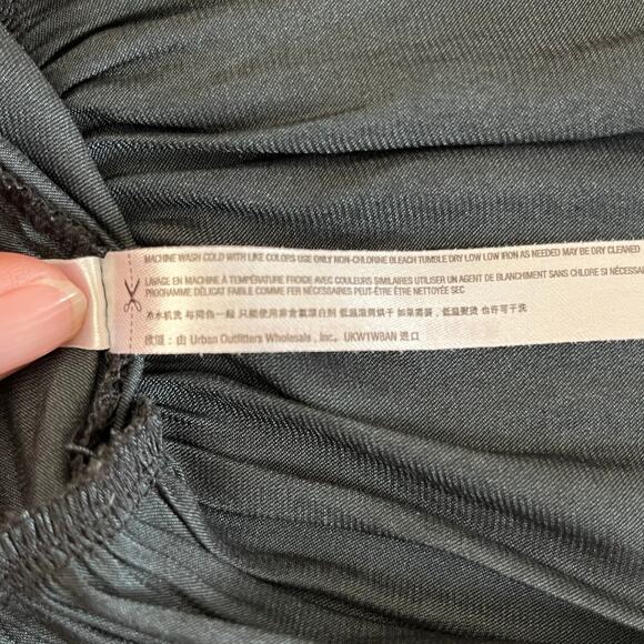 Free People Intimately Want Your Love Black Tie Back Tier Mini Dress Small - Picture 11 of 13